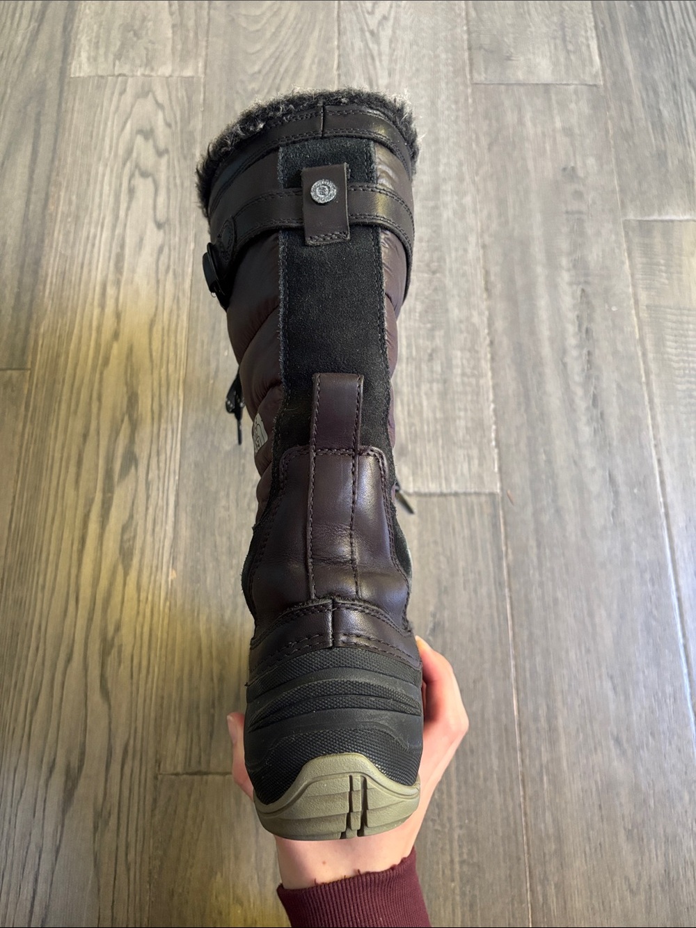The North Face |Shellista Snow Winter Boot Waterproof Tall Lace Up Black US 6 - Picture 5 of 10